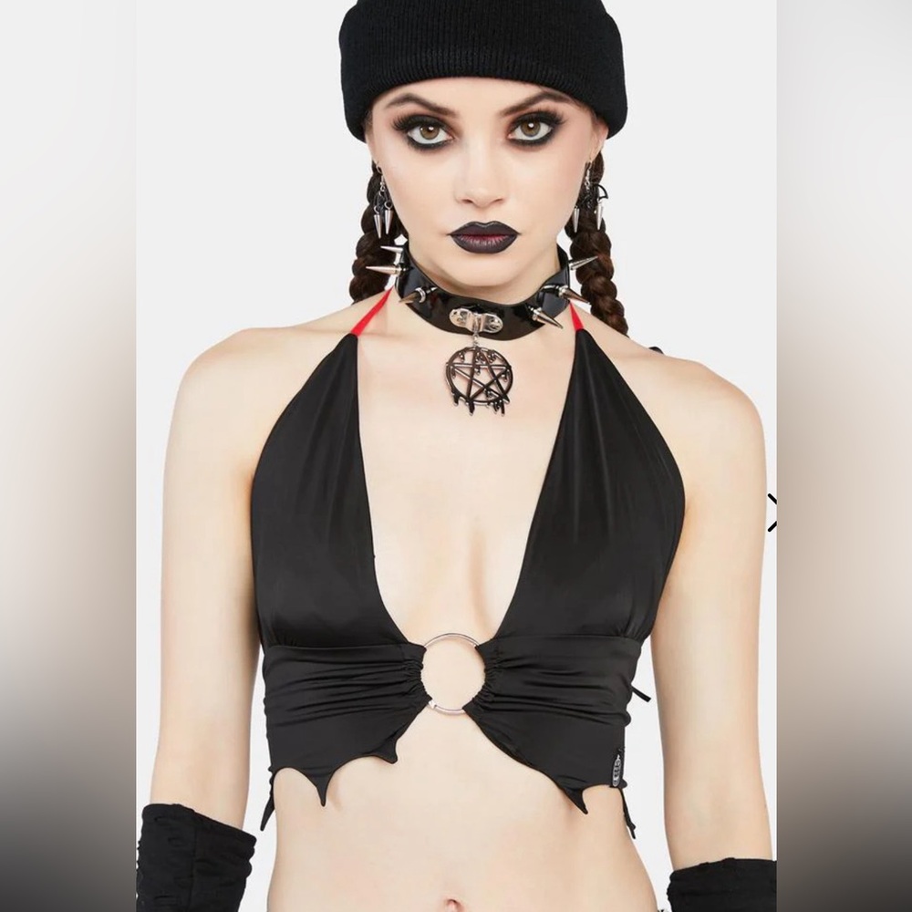 Forest Ink Draculas Daughter O ring halter top